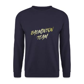 Badminton Team - Unisex Pullover - Navy - Vorne - Alina (178cm) & Michal (187cm)