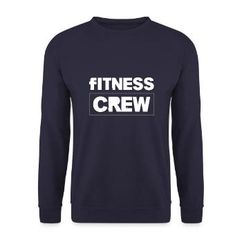 Fitness Crew - Unisex Pullover - Navy - Vorne - Alina (178cm) & Michal (187cm)