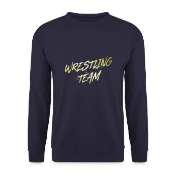 Wrestling Team - Unisex Sweatshirt - navy - Front - Alina (178cm) & Michal (187cm)
