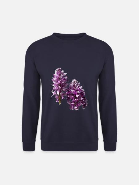 Das Knabenkraut ist eine heimische Orchidee - Unisex Pullover - Navy