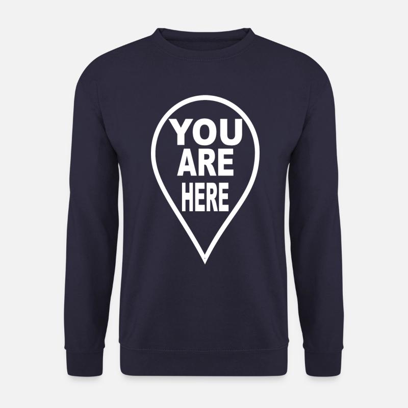 You are here - Standort - Unisex Pullover - Navy