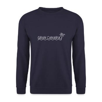 Gran Canaria - Unisex Sweatshirt - navy - Front - Alina (178cm) & Michal (187cm)