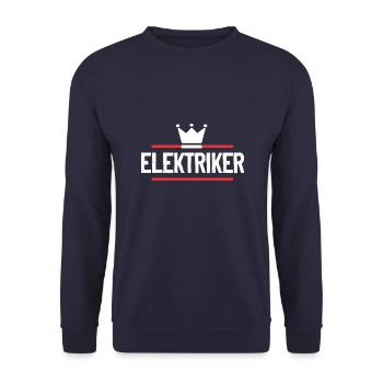 Elektriker Beruf - Unisex Pullover - Navy - Vorne - Alina (178cm) & Michal (187cm)