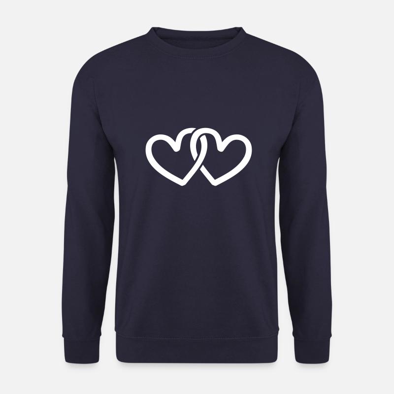 herzen symbol - Unisex Pullover - Navy