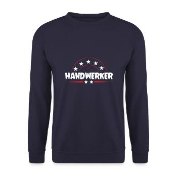 Handwerker Beruf - Unisex Pullover - Navy - Vorne - Alina (178cm) & Michal (187cm)