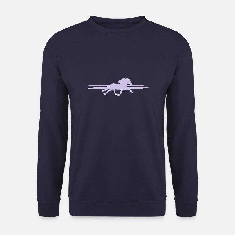 Islandpferde - Flying Pace - Rennpass - Unisex Pullover - Navy