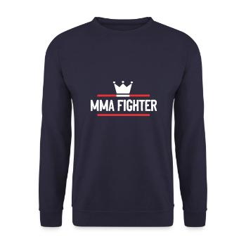 MMA Fighter Mixed Martial Arts - Unisex Pullover - Navy - Vorne - Alina (178cm) & Michal (187cm)