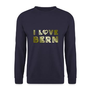 J’aime Berne - Sweat-shirt Unisexe - marine - Devant - Alina (178cm) & Michal (187cm)