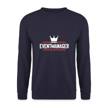 Eventmanager - Unisex Pullover - Navy - Vorne - Alina (178cm) & Michal (187cm)