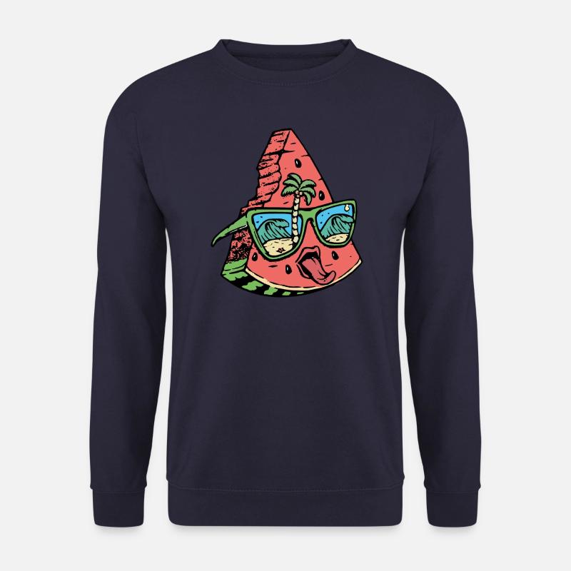 Wassermelone - Sommer - Freche Früchte - Unisex Pullover - Navy