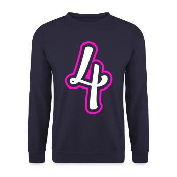 4 Numéro de numéro - Sweat-shirt Unisexe - marine - Devant - Alina (178cm) & Michal (187cm)