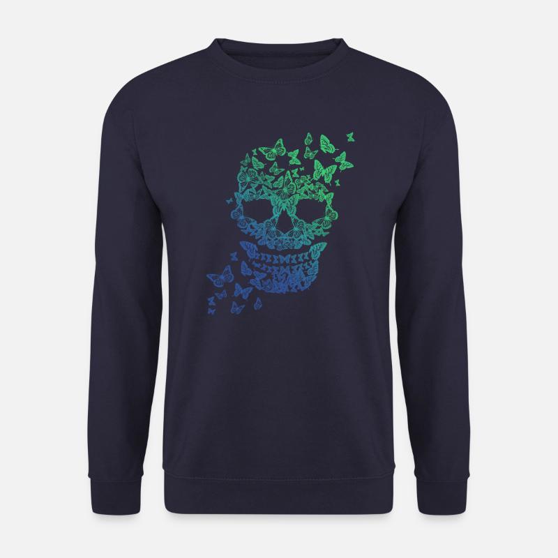 Schmetterling Schädel - Unisex Pullover - Navy