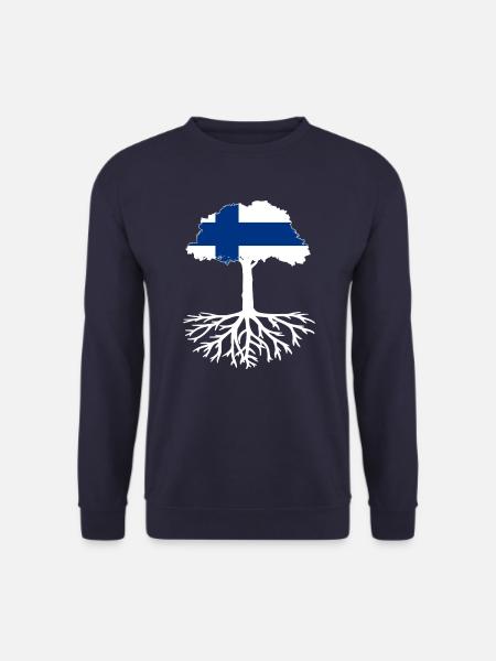 Älä koskaan unohda juuriasi Suomesta - Unisex svetaripaita - laivasto sininen