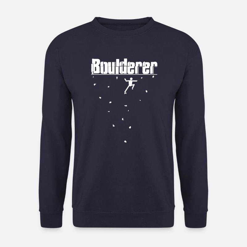 Bouldering Boulderer - Unisex Sweatshirt - navy