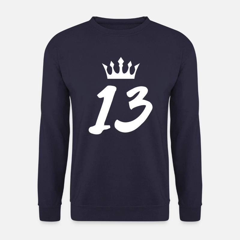 13 Number crown - Unisex Sweatshirt - navy
