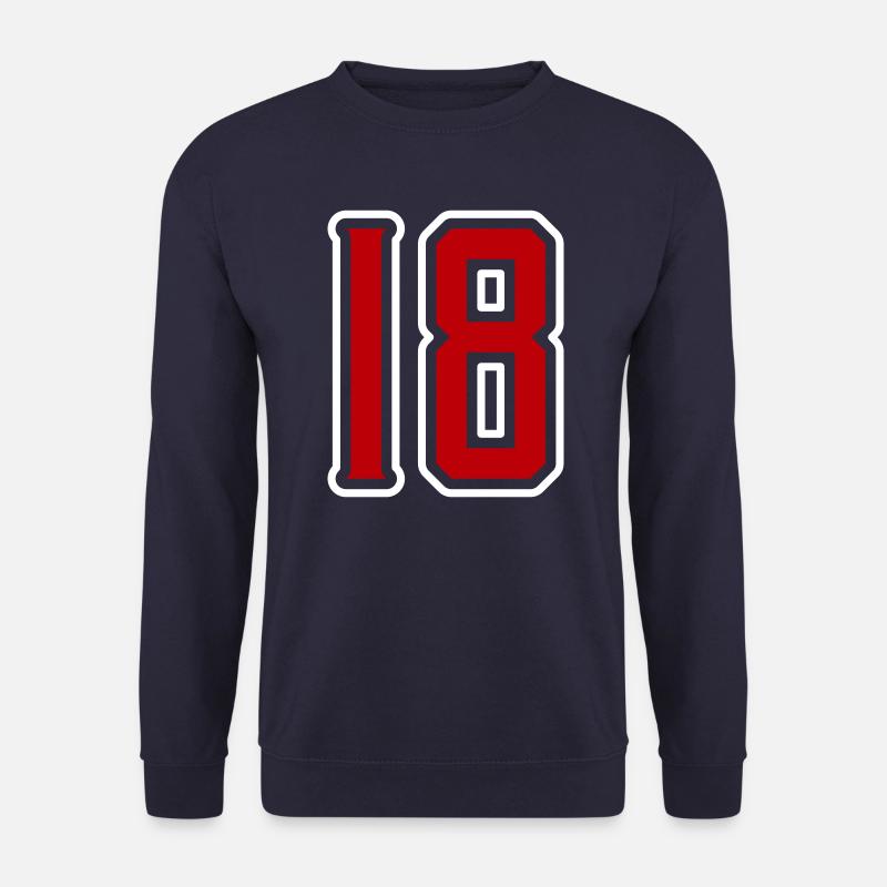 18 Zahl symbol - Unisex Pullover - Navy