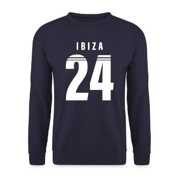 Ibiza 24 - Sweat-shirt Unisexe - marine - Devant - Alina (178cm) & Michal (187cm)