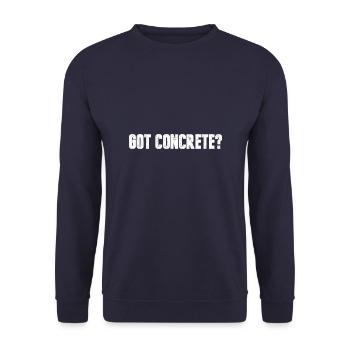Construction Worker Got Concrete - Unisex Pullover - Navy - Vorne - Alina (178cm) & Michal (187cm)
