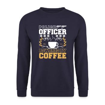 Policier policier chargé de l’application de la loi - Sweat-shirt Unisexe - marine - Devant - Alina (178cm) & Michal (187cm)