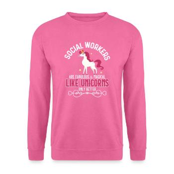 Social Worker Profession Job Title - Unisex Sweatshirt - pink - Front