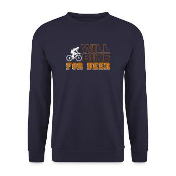 Fera du vélo pour les amateurs de vélo de bière - Sweat-shirt Unisexe - marine - Devant - Alina (178cm) & Michal (187cm)