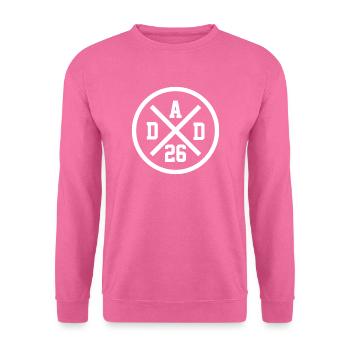 DAD 26 - DADDY 2026 - BABY - CHILD EXPECTING - DAD - Unisex Sweatshirt - pink - Front