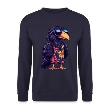 Harpy Bird Summer - Unisex Sweatshirt - navy - Front - Alina (178cm) & Michal (187cm)