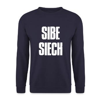 Sibe Siech Swiss German - Unisex Sweatshirt - navy - Front - Alina (178cm) & Michal (187cm)