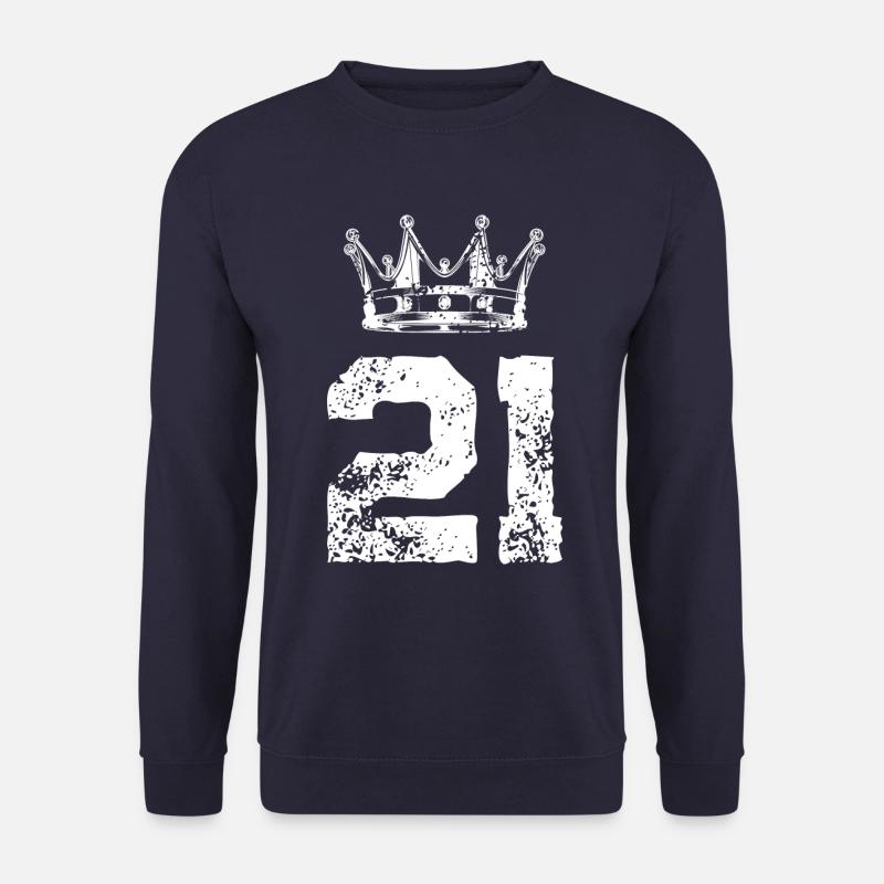 21 Number crown - Unisex Sweatshirt - navy