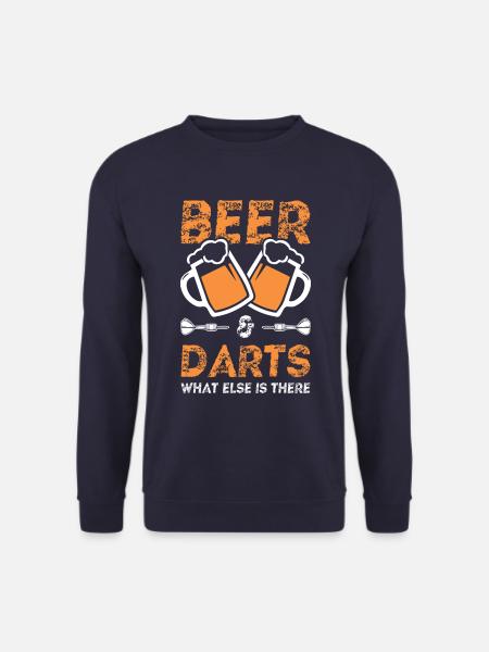 bier und dart - Unisex Pullover - Navy