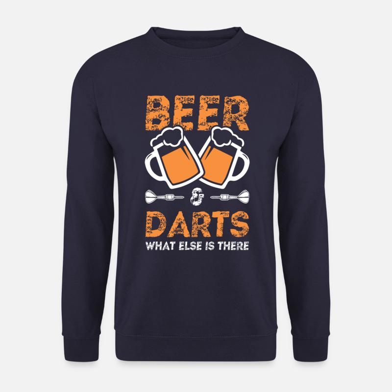 bier und dart - Unisex Pullover - Navy