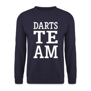 Darts Team - Unisex Pullover - Navy - Vorne - Alina (178cm) & Michal (187cm)