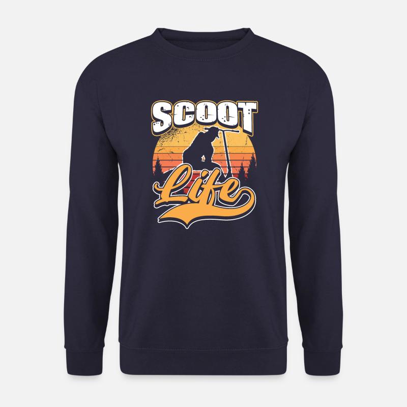 Scoot Life Kick Scooters Riders - Unisex Sweatshirt - navy