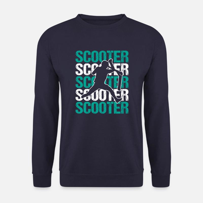 Scooter Kick-Scooter Stunt Scooter E-Scootering - Unisex Sweatshirt - navy