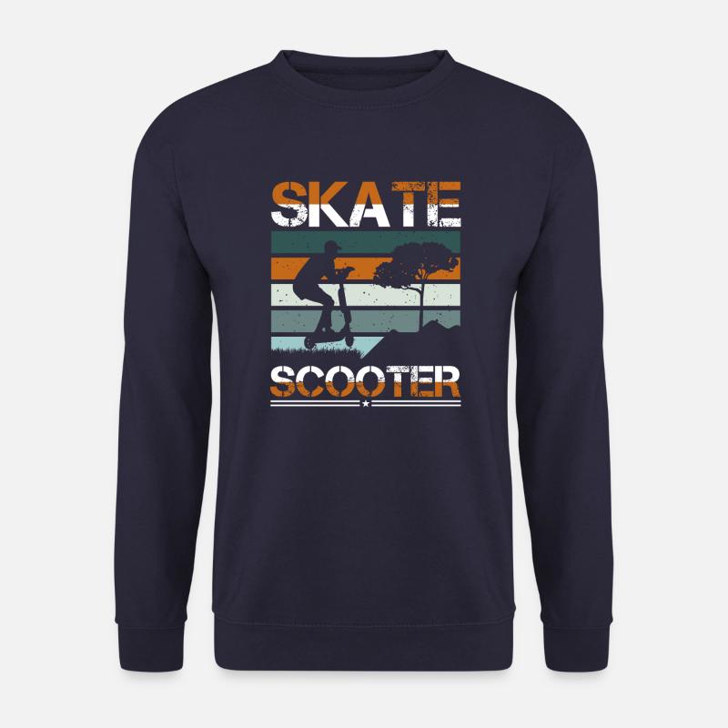 Skate Scooter Kick Scooter E-Scooter - Unisex Sweatshirt - navy