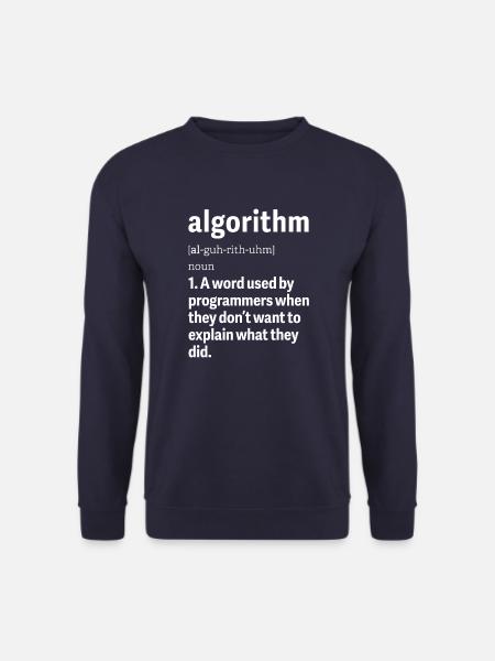 Programmer Problem-Solving Engineering Algorithms - Unisex Pullover - Navy
