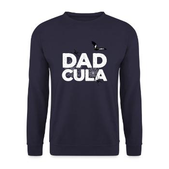 Papa DADCULA d’Halloween - Sweat-shirt Unisexe - marine - Devant - Alina (178cm) & Michal (187cm)