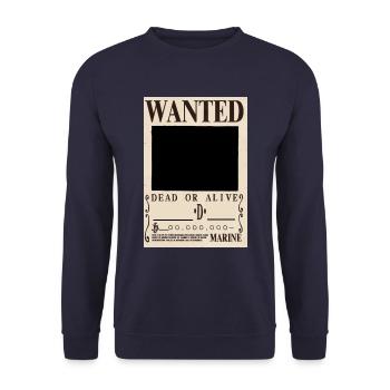 wanted poster - Unisex Sweatshirt - navy - Front - Alina (178cm) & Michal (187cm)