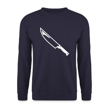 Messer - Unisex Pullover - Navy - Vorne - Alina (178cm) & Michal (187cm)