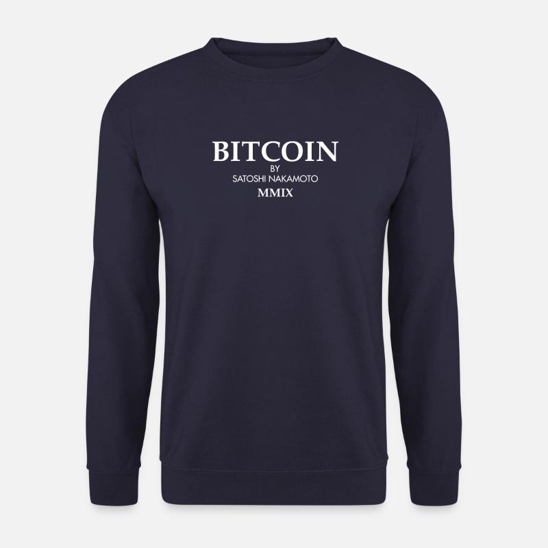 Bitcoin By Satoshi Nakamoto - Unisex Sweatshirt - navy