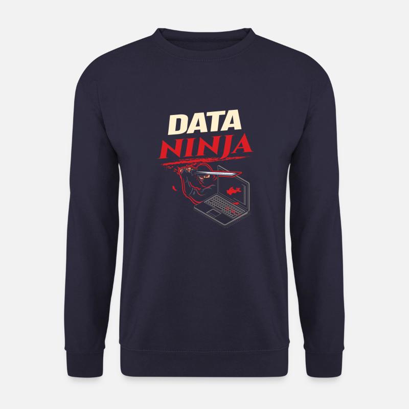 Data Ninja computer programming coder - Unisex Pullover - Navy