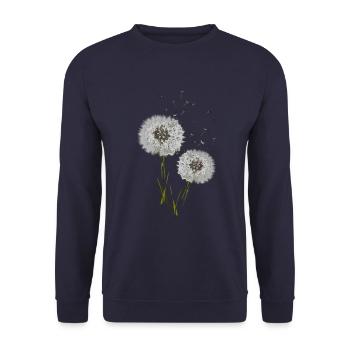 Pusteblume - Unisex Pullover - Navy - Vorne - Alina (178cm) & Michal (187cm)