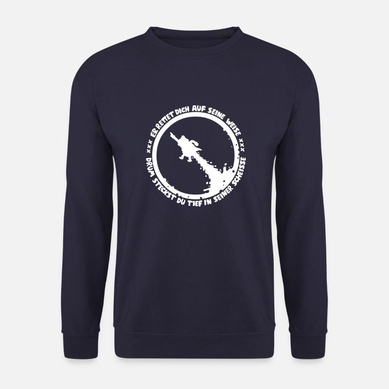 Durchfallmann Motiv "Origin" - Unisex Pullover - Navy