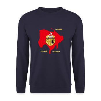 Djerba Insel Urlaub Tunesien - Unisex Pullover - Navy - Vorne - Alina (178cm) & Michal (187cm)