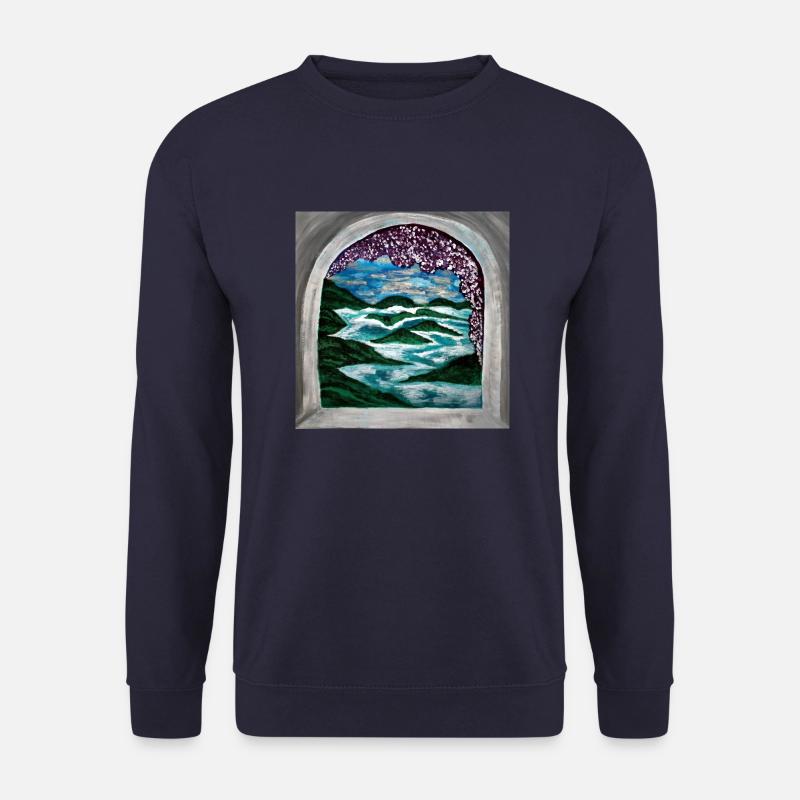 Malerei 'Atlantis' - Unisex Pullover - Navy
