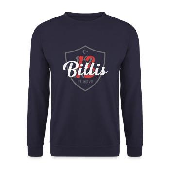 Bitlis - Unisex Pullover - Navy - Vorne - Alina (178cm) & Michal (187cm)
