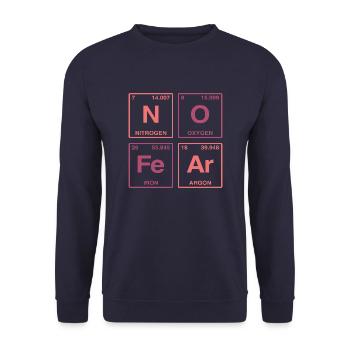 NO FEAR - avec des éléments du système de perdiode - Sweat-shirt Unisexe - marine - Devant - Alina (178cm) & Michal (187cm)