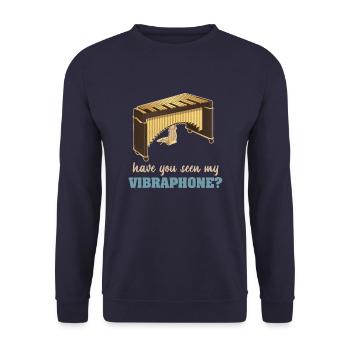 Musikinstrument Vibraphone Musiker Musik - Unisex Pullover - Navy - Vorne - Alina (178cm) & Michal (187cm)
