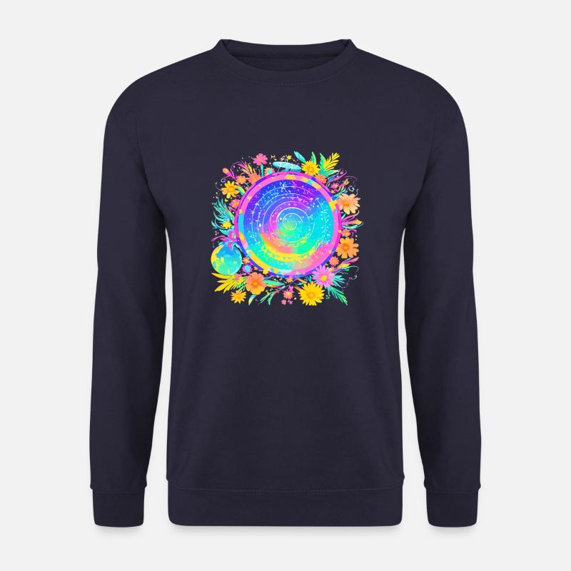Hypnotische Blumen - Unisex Pullover - Navy