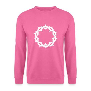Crown of Thorns - white - Unisex Sweatshirt - pink - Front